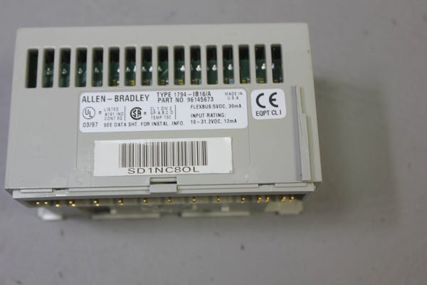 LOT OF 4 ALLEN BRADLEY FLEX I/O MODULES 1794-IB16/A
