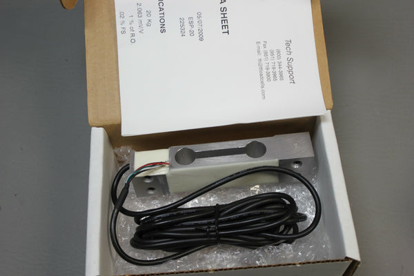 NEW TRANSDUCER TECHNIQUES LOAD CELL 20KG ESP-20