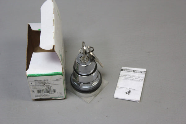 NEW SCHNEIDER KEYED SELECTOR SWITCH  P/N: 9001KS11K3 K