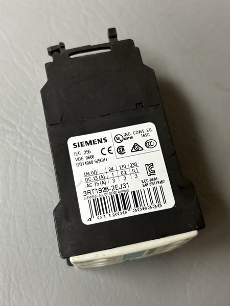 Siemens Sirius 3RT1926-2EJ31 Solid State Time-Delayed Front Auxiliary Switch