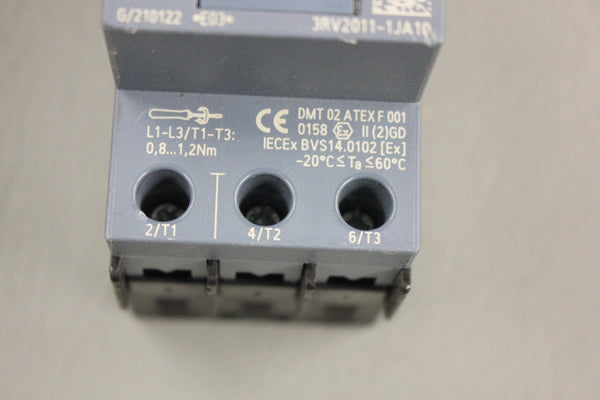 SIEMENS SIRIUS 3RV2011-1JA10 MOTOR STARTER CIRCUIT BREAKER