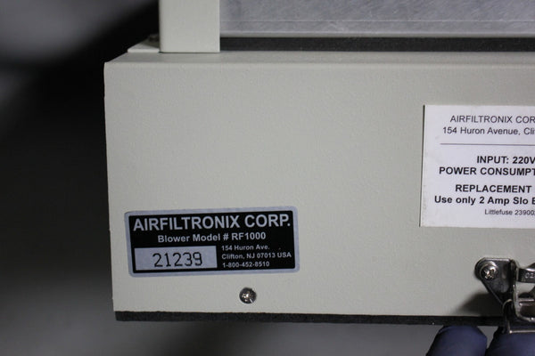 New AIRFILTRONIX POSITIVE PRESSURE CLEAN ROOM BLOWER SYSTEM  RF1000