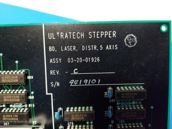 Ultratech Stepper 5 Axis Laser Distribution Board 03-20-01926 Rev. C
