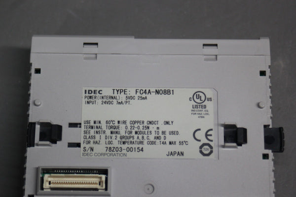 NEW IDEC PLC MODULE FC4A-NO8B1
