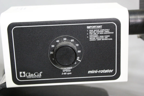 GLAS-COL CENTRIFUGE/TEST TUBE MINI-ROTATOR 2-80RPM 099A MR1512