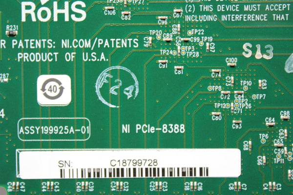 NATIONAL INSTRUMENTS PXIe-8388 INTERFACE CARD 199925A-01