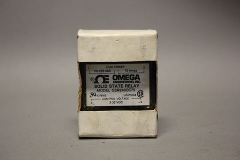 NEW OMEGA SOLID STATE RELAY SSR240DC75