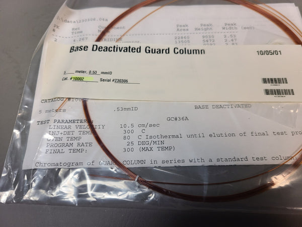 NEW RESTEK BASE DEAC GUARD COLUMN 10002 FUSED SILICA