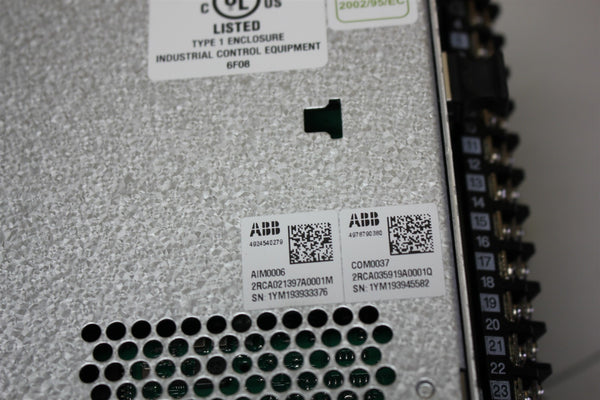 Unused ABB FEEDER PROTECTION RELAY WITH NETWORK REF615 REF615 & COM0037