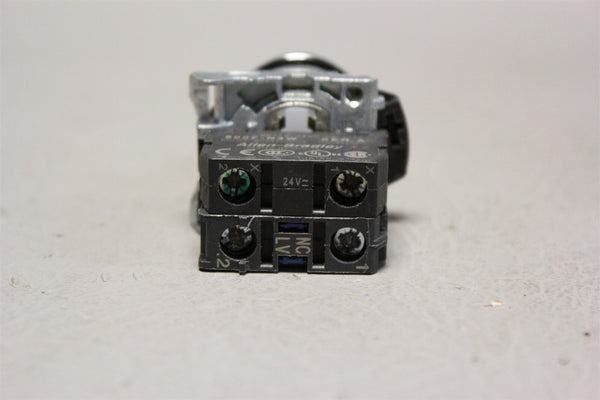 Allen-Bradley ILLUMINATED YELLOW 2-POSITION SWITCH 800F-X01V, 800F-N3W