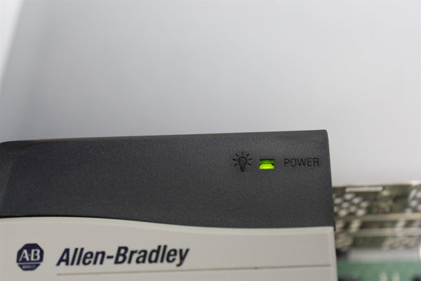 ALLEN BRADLEY CONTROLLOGIX 17 SLOT PLC CHASSIS W/ POWER SUPPLY 1756-A17/B PA75/A