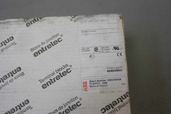 NEW 50 NEW ENTRELEC TERMINAL BLOCKS  P/N: 1SNA115646R2200 M4/8.D2.SFL