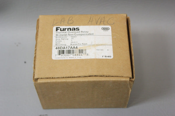 NEW FURNAS THERMAL OVERLOAD RELAY 48DA17AA4