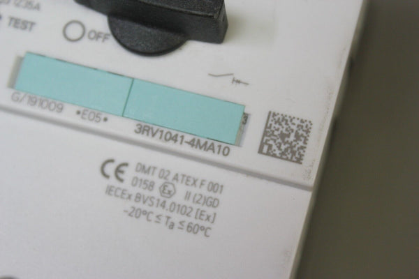 UNUSED SIEMENS 3RV1041-4MA10 SIRIUS MOTOR CONTROLLER CIRCUIT BREAKER