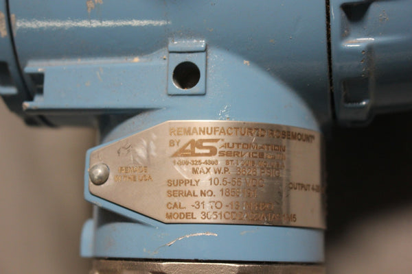 ROSEMOUNT PRESSURE TRANSMITTER  3051