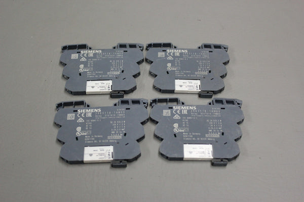 LOT OF 4- SIEMENS 3RQ3118-1AM00 COUPLER PLUG IN RELAYS