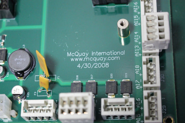 MCQUAY INTERNATIONAL CHILLER I/O BACKPLANE MODULE 61001-517-00 REV A