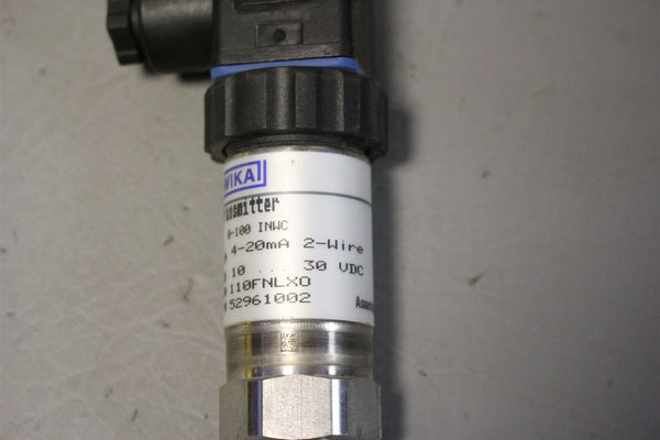 Unused WIKA PRESSURE TRANSMITTER S-10