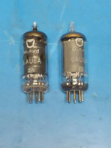 Mullard 6AU6A Vacuum Tubes Lot of 2 