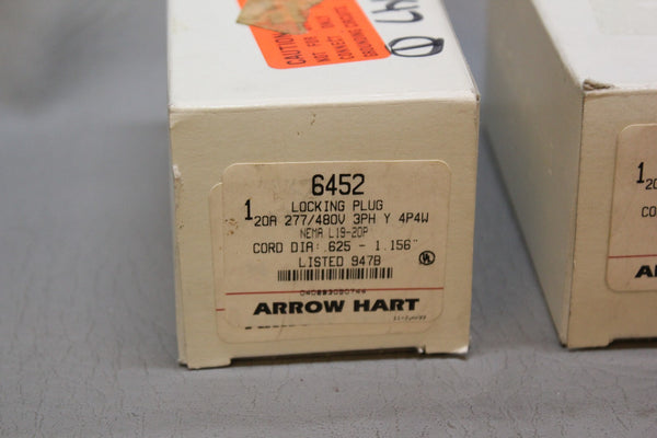 NEW LOT OF 2 ARROWHART 6452 LOCKING PLUGS