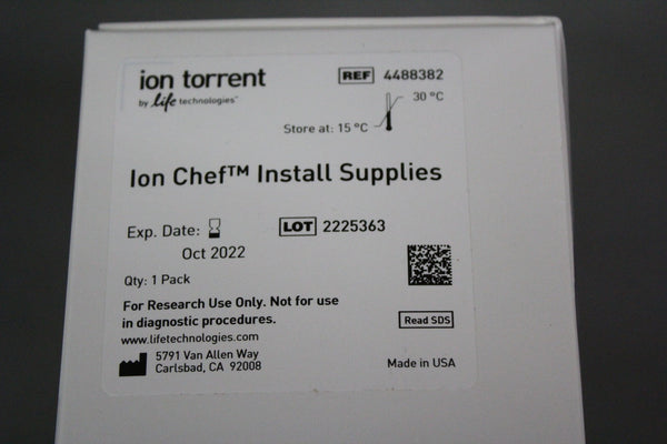 NEW THERMO ION TORRENT CHEF INSTALL SUPPLIES 4488382