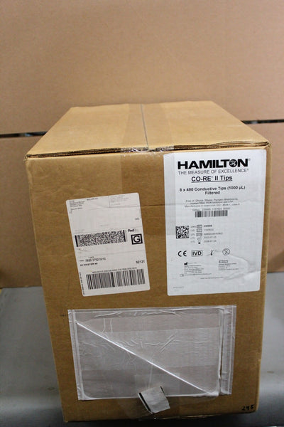 NEW CASE OF HAMILTON CO-RE II 8 x 480 CONDUCTIVE 1000ul FILTERED TIPS 235905