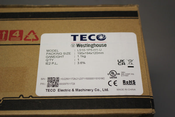 NEW TECO .5HP INVERTER L510-1P5-H1-U