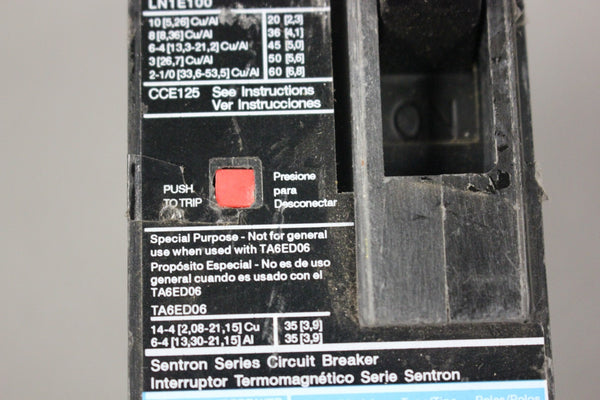 SIEMENS ED42B090 SENTRON CIRCUIT BREAKER