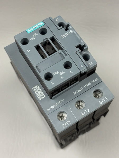 UNUSED SIEMENS POWER CONTACTOR 3RT2037-1AK60-1AA0