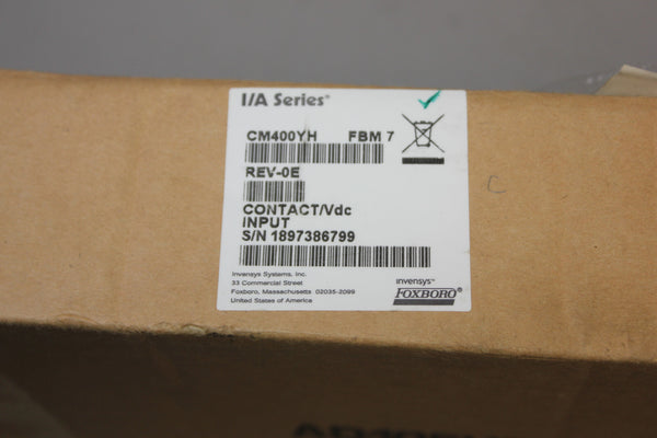 NEW FOXBORO/SIEBE CONTACT MODULE CM400YH