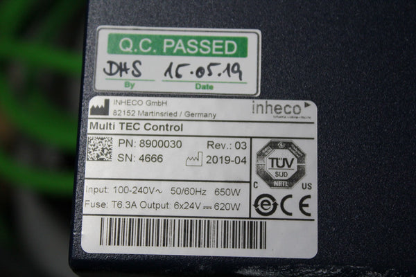 INHECO MULTI TEC CONTROL WITH 2 CPAC MODULES 8900030CPAC ULTRAFLAT HT 2-TEC