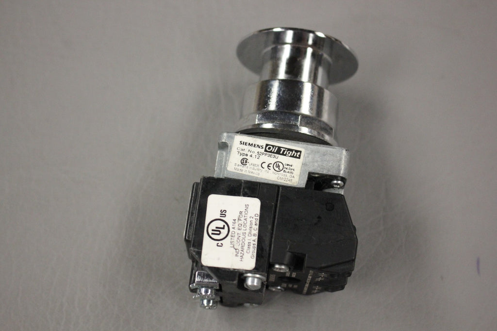 SIEMENS 52PP3E3U 52BJK 52AAFE GREEN OIL TIGHT PUSHBUTTON