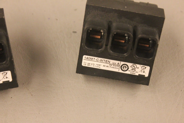 LOT OF 2 ALLEN BRADLEY 140MT-C-WTEN SER A BUS BAR FEEDER TERMINALS