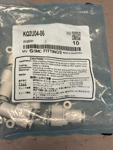 18pcs SMC KQ2U04-06 Push-to-Connect Tube Fitting