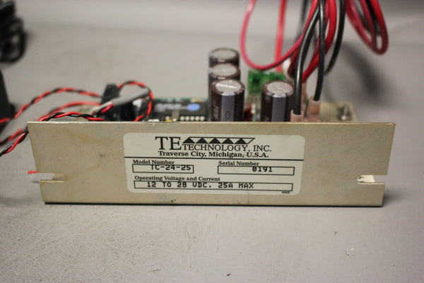 TE TECHNOLOGY POWER SUPPLY TC-24-25 WITH ACCESSORIES