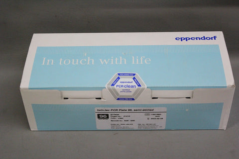 NEW BOX EPPENDORF TWIN TEC PCR PLATES 96 SEMI SKIRTED 951021121