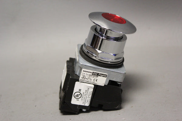 SIEMENS ILLUMINATED MUSHROOM HEAD PUSH-BUTTON 52PP2D2AB