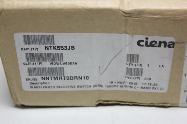 Ciena Wavelength Selective Switch Module Board 100GHZ NTK553JB WOWUA65EAA