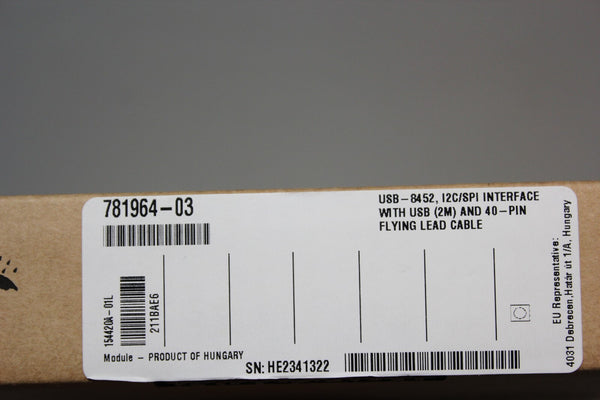 NEW NATIONAL INSTRUMENTS SPI/I2C INTERFACE USB-8452 FACTORY SEALED