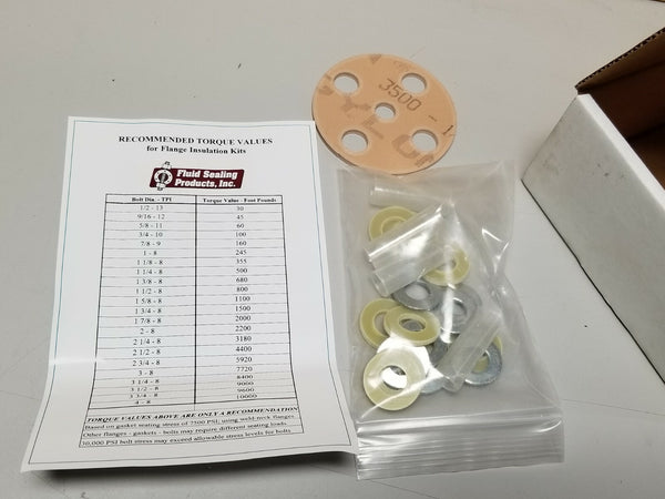 New Fluid Sealing Products Flange Insulation Kit ASA 150 1/2" 