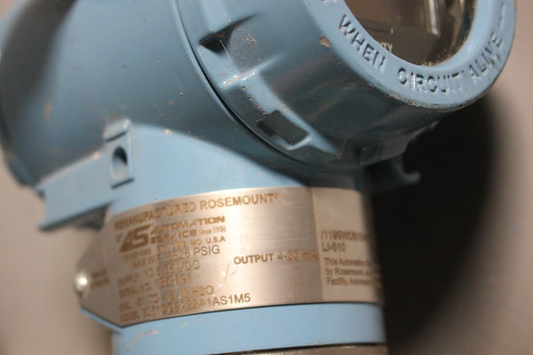ROSEMOUNT PRESSURE TRANSMITTER  3051