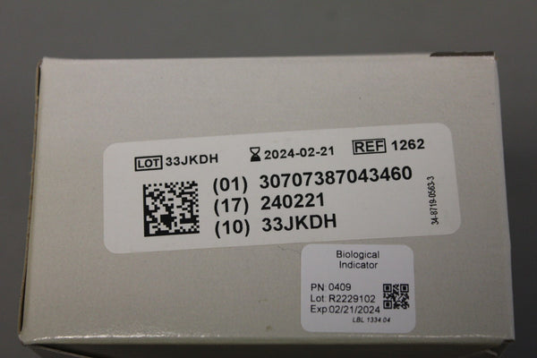 3M ATTEST 1262 STERILIZATION BIOLOGICAL INDICATOR VIAL 100 CT
