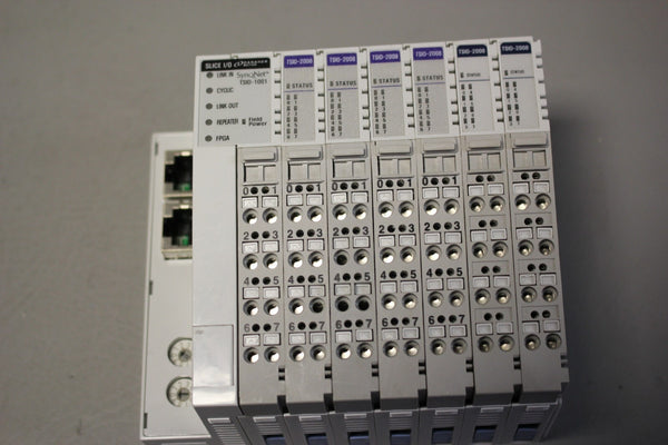 DANAHER SYQNET I/O RACK WITH 7 MODULES (1) TSIO-1001 (6) TSIO-2008