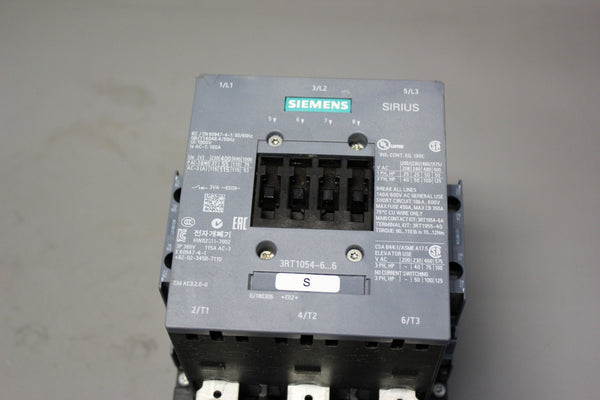 SIEMENS SIRIUS POWER CONTACTOR  3RT1054-6AF36