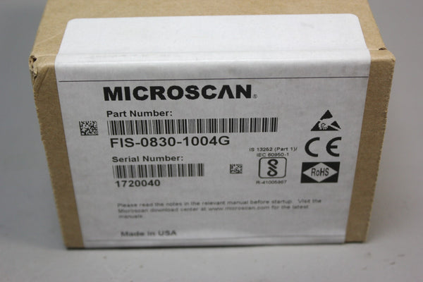 NEW MICROSCAN LASER BARCODE SCANNER	QX-830 & FIS-0830-1004G
