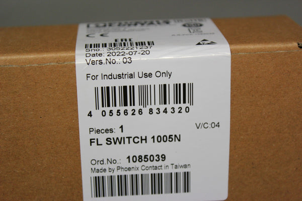 NEW PHOENIX CONTACT INDUSTRIAL ETHERNET SWITCH  FL SWITCH 1005N  1085039
