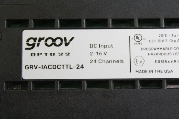 OPTO 22 GROOV PLC RACK WITH CPU & MODULES  GRV-EPIC-PR2