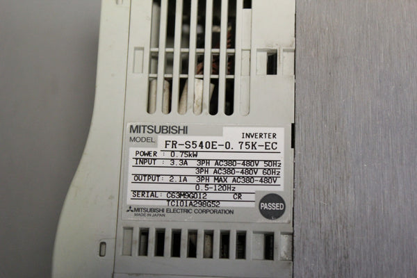 MITSUBISHI INVERTER DRIVE  FR-S540E-0.75K-EC