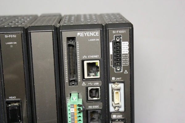 KEYENCE LASER DISPLACEMENT METER W/ SPECTROSCOPY UNIT SI-F1001 & SI-F01U
