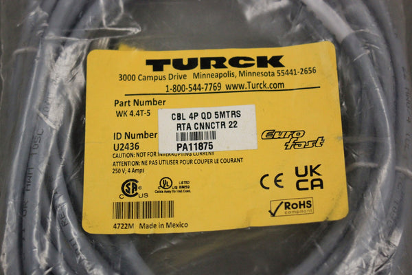 TURCK WK 4.4T-5 U2436 PA11875 EUROFAST